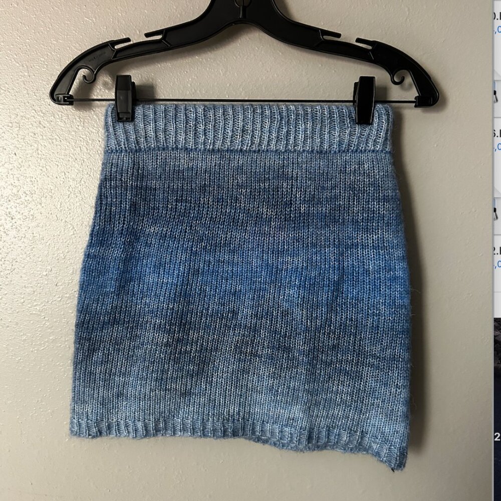 Midnight Lunch Ombre Knit Skirt - Small